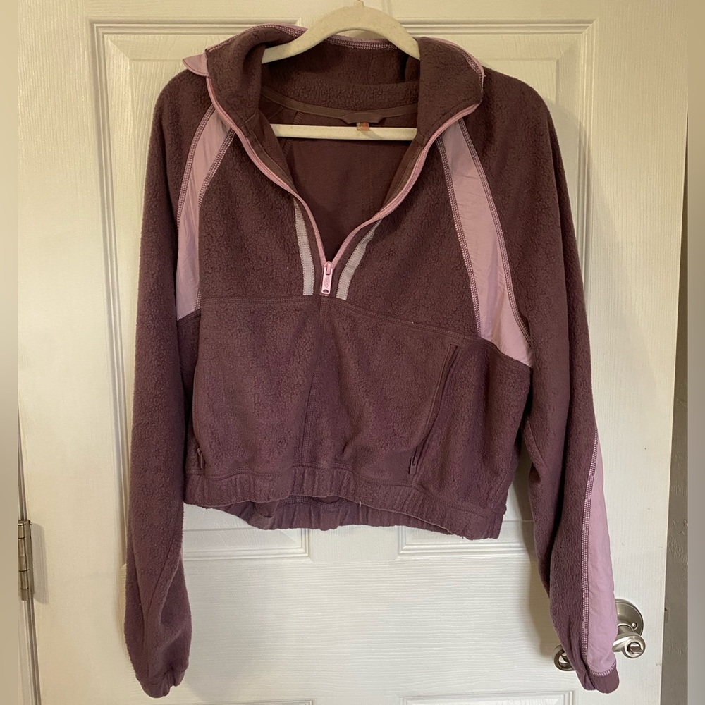Fp movement by free people So fly 1/2 zip pullover purple XS